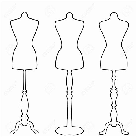 Mannequin Drawing Template